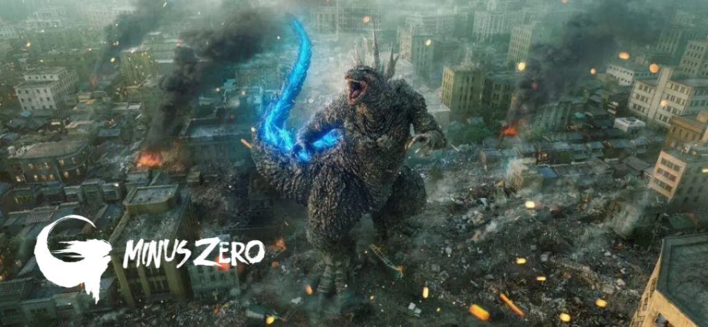 Pôster do filme Godzilla Minus Zero, um dos grandes destaques de Lançamentos no Cinema 2026.