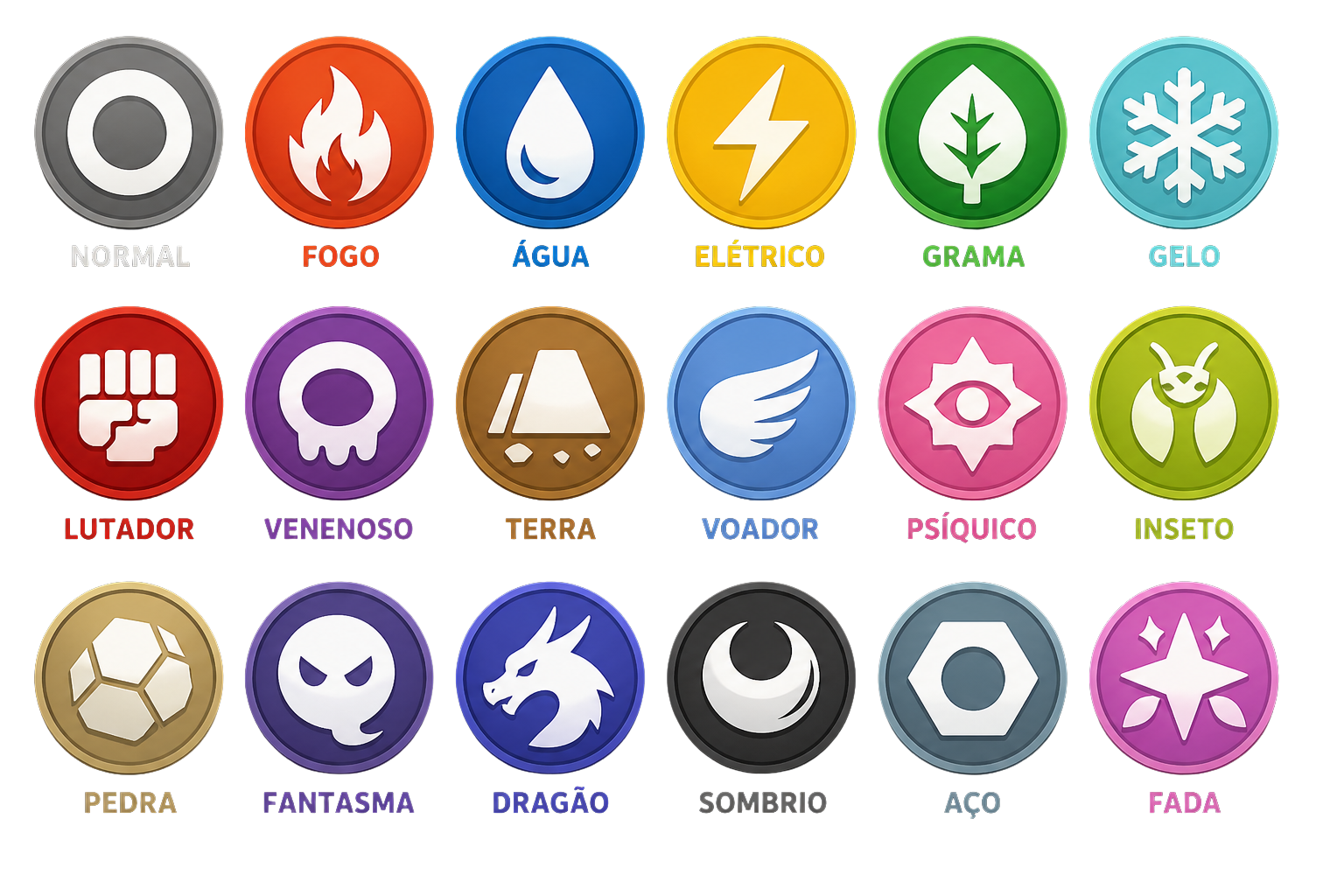 tipagem pokemon pokevalley